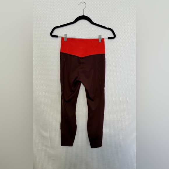 Athleta Tenacity 7/8 Tight PowerLift Antique Burgundy Mesh Panels Size S - Picture 8 of 11